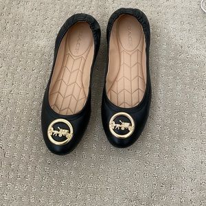 Coach genuine leather flat shoes